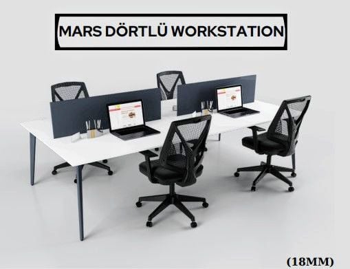 Dora Dörtlü Çalışma Masası